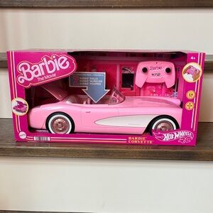 The Barbie Movie Pink Corvette Car with Remote